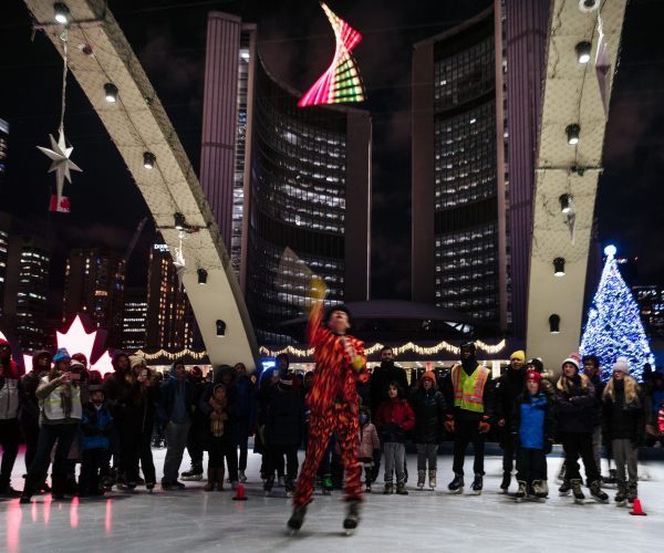 New Year Countdown - Countdown to New Year 2020 with the Fireguy at Nathan Phillips Square.  | Photo by @svphotography.ca